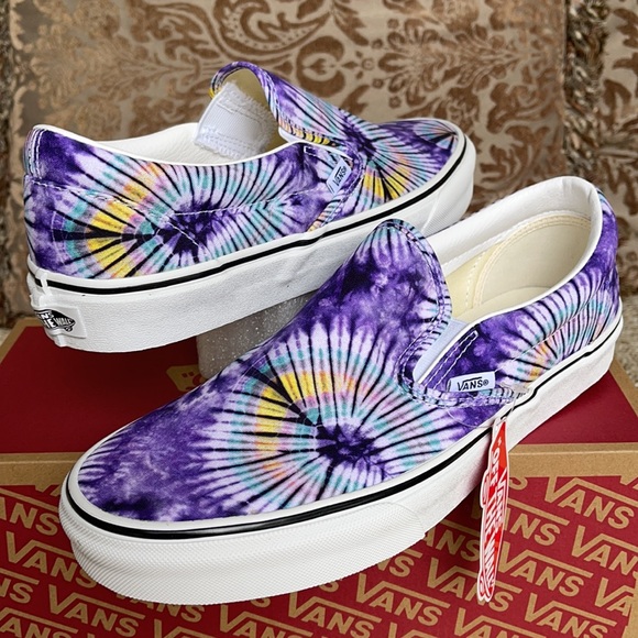Vans Other - Vans Men’s Classic Slip-On New Age Purple Tie Dye Sneakers